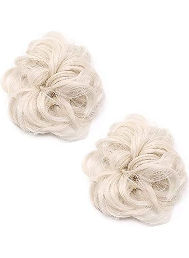 فوت قطعتان من كعكة الشعر أبيض 9بوصة