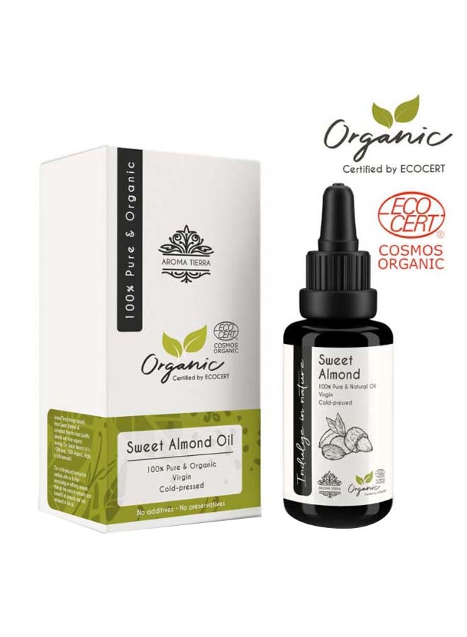 Aroma Tierra Organic Sweet Almond Oil 30ml - Image 5