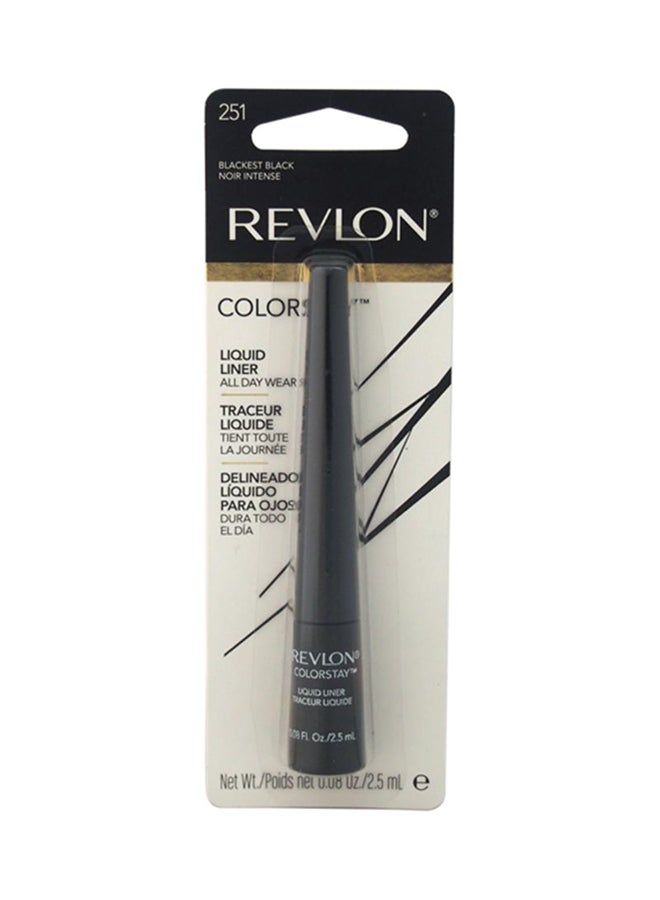 Revlon Colorstay Liquid Eyeliner Blackest Black  - Image 2