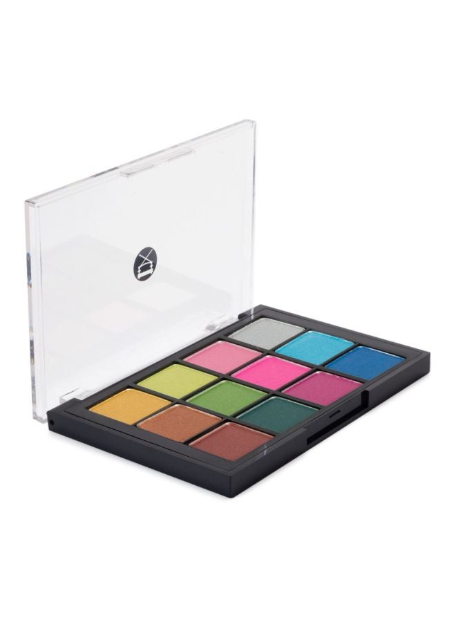 VISEART - 12-Shade Eyeshadow Palette Green/Pink/Blue - Image 1