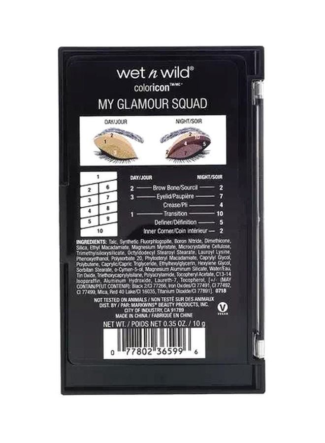 ويت اند وايلد علبة ظلال عيون كولر آيكون مكونة من 10 ألوان بُني/بيج/ أسود - Image 4