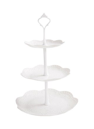 3-Tiers Fruit Cake Stand White 24x24x37cm - v1616141303/N45445665A_1