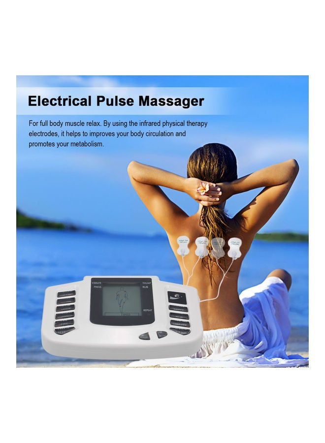Electrical Stimulator Full Body Relax Muscle Therapy Massager Set With 16 Pads - Image 5