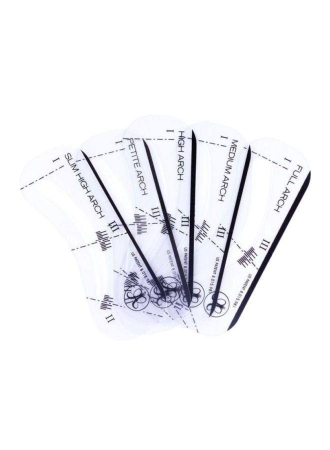 انستازيا بيفرلي هيلز‎ طقم إستنسل لتحديد الحواجب مكون من 5 قطع أبيض - Image 2