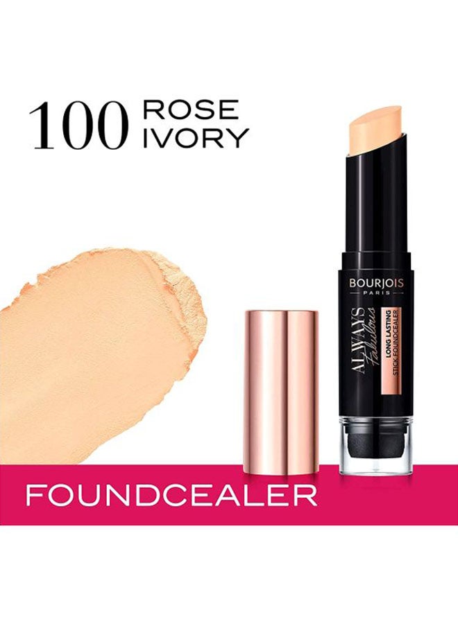 BOURJOIS PARIS Always Fabulous Stick Foundcealer – 100 –Rose Ivory  - Image 2