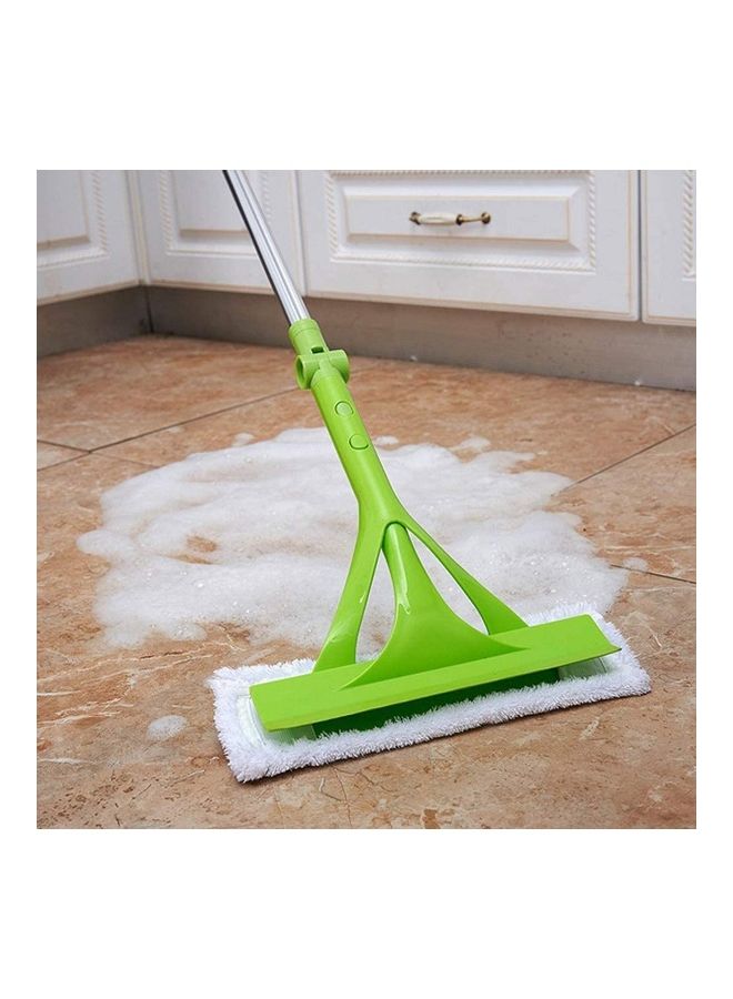 Foldable Handle Cleaning Glass Sponge Mop Cleaner Green/Silver - Image 5