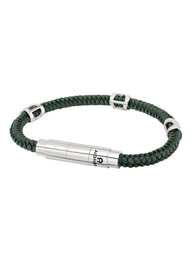 اغنر سوار مضفر مزين بشعار منسوج