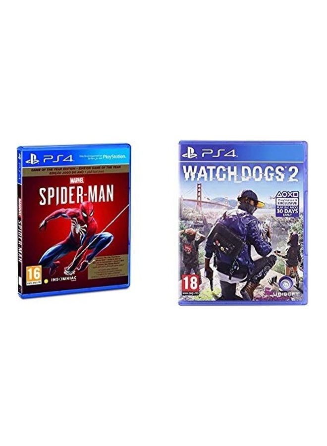 Sony Spider Man and Watch Dogs 2 - ps4_ps5 - Image 1