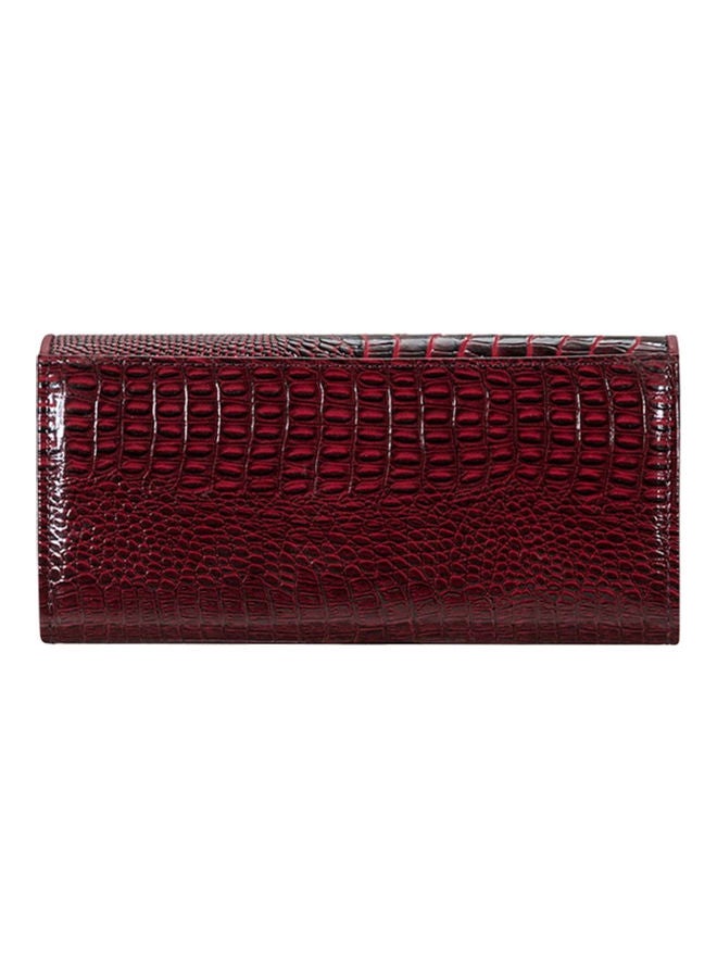 GObuy - Stylish Genuine Leather Wallet Red - Image 1