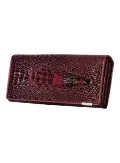 GObuy Stylish Genuine Leather Wallet Red  - Image 3