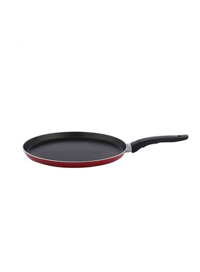 Bajaj - Non-Stick Flat Tawa Black/Red 31cm - Image 1