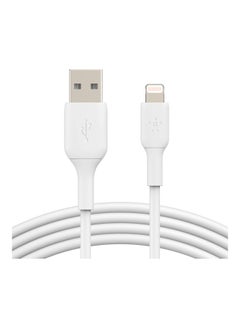 Lightning Cable (Boost Charge Lightning to USB Cable for iPhone, iPad, AirPods) MFi-Certified iPhone Charging Cable 1m – 2 Pack White