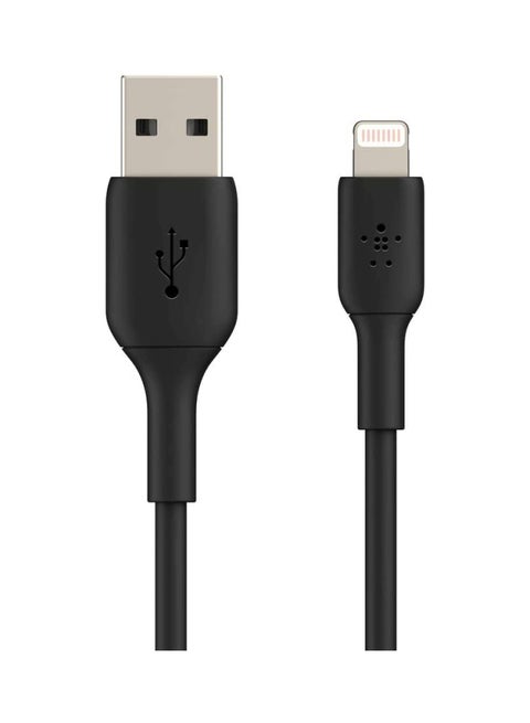 Lightning Cable (Boost Charge Lightning to USB Cable for iPhone, iPad, AirPods) MFi-Certified iPhone Charging Cable 1m – 2 Pack Black