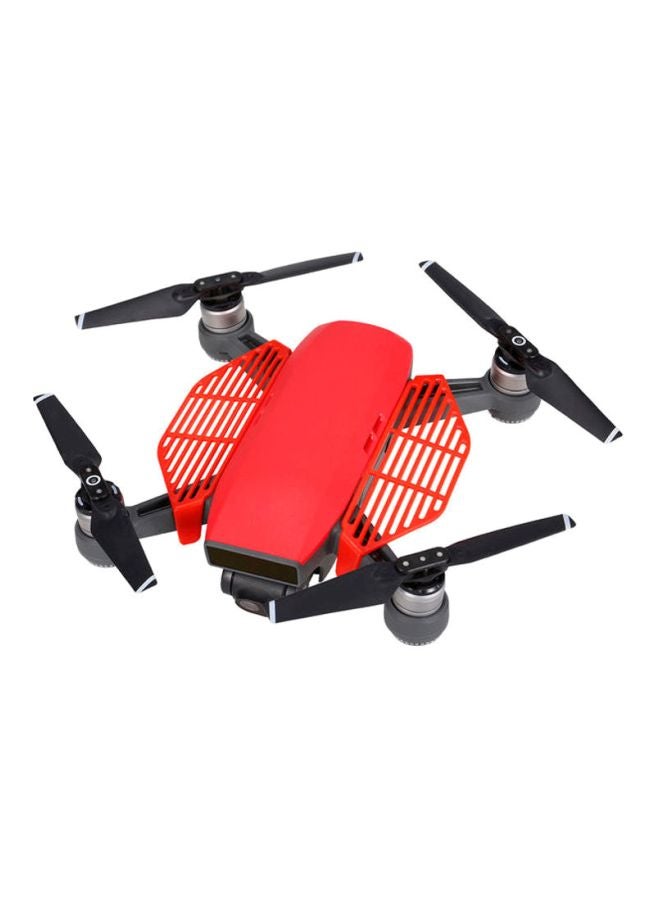 dji - Hand Guard Finger Protector And Motor Protective Cap for DJI Spark Red - Image 1