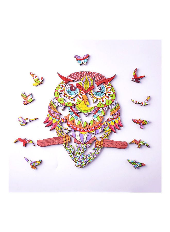 XiuWoo Owl Shape Wooden Jigsaw Puzzle - Image 2