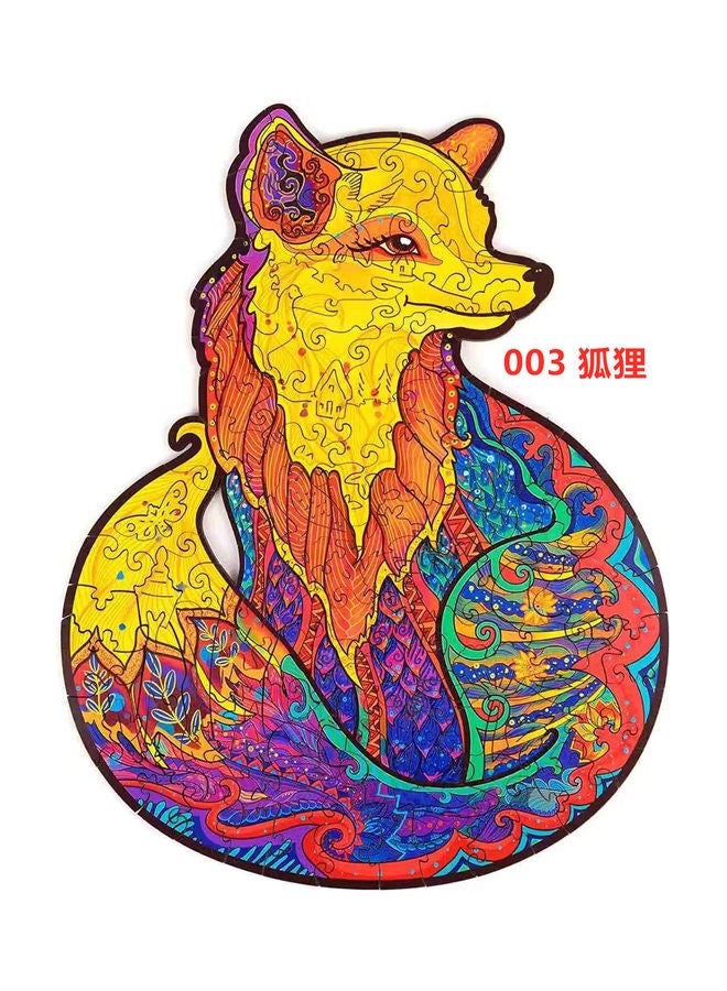 XiuWoo 126-Piece Animal Shape Wooden Jigsaw Puzzle - Image 1