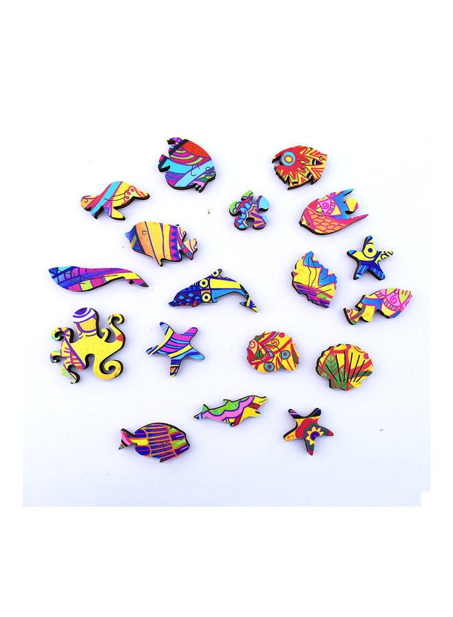 XiuWoo 200-Piece Animal Shaped Wooden Jigsaw Puzzle Set - Image 4