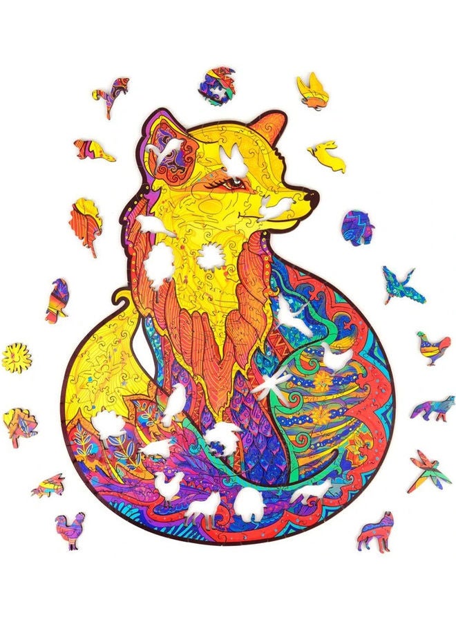 XiuWoo 181-Piece Animal Shaped Wooden Jigsaw Puzzle Set - Image 2