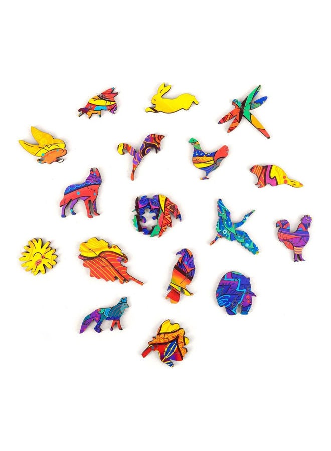 XiuWoo 181-Piece Animal Shaped Wooden Jigsaw Puzzle Set - Image 5