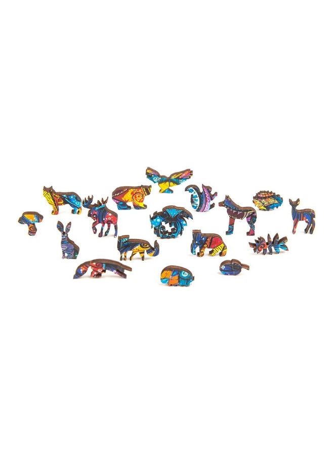 XiuWoo 96-Piece Animal Shaped Wooden Jigsaw Puzzle - Image 5