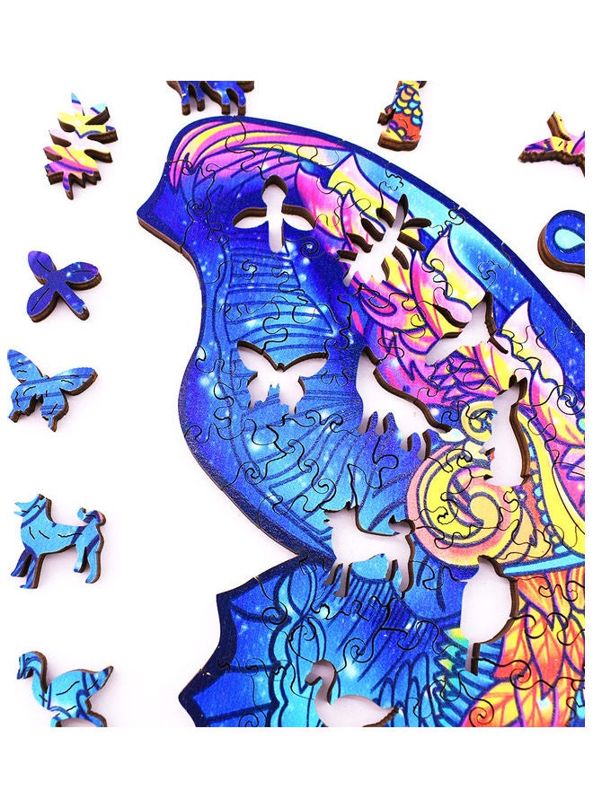 XiuWoo 100-Piece Animal Shaped Wooden Jigsaw Puzzle - Image 4