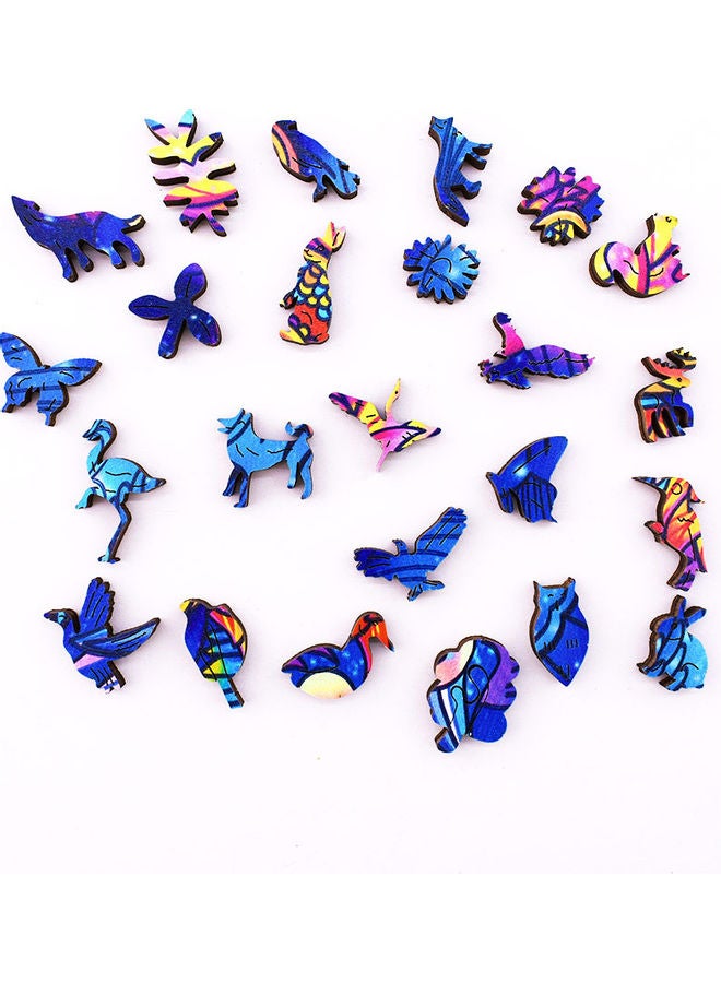 XiuWoo 100-Piece Animal Shaped Wooden Jigsaw Puzzle - Image 5