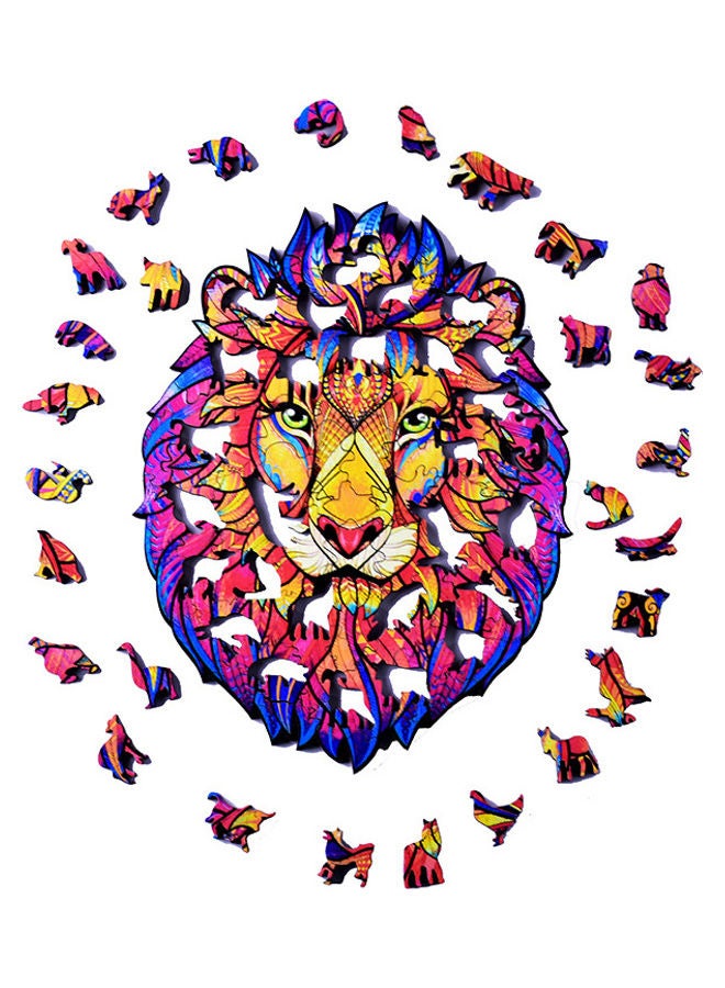 XiuWoo 95-Piece Animal Shaped Wooden Jigsaw Puzzle Set - Image 2