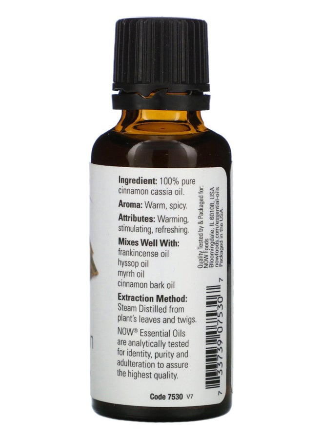 Now Foods - Cinnamon Cassia Essential Oil 30ml - Image 1