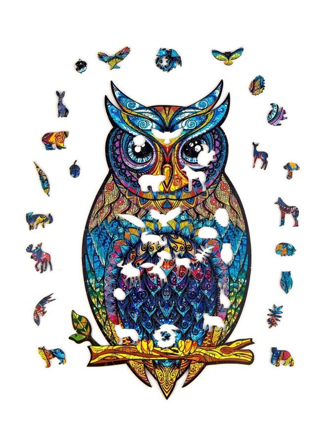 XiuWoo 125-Piece Animal Shape Wooden Jigsaw Puzzle - Image 1