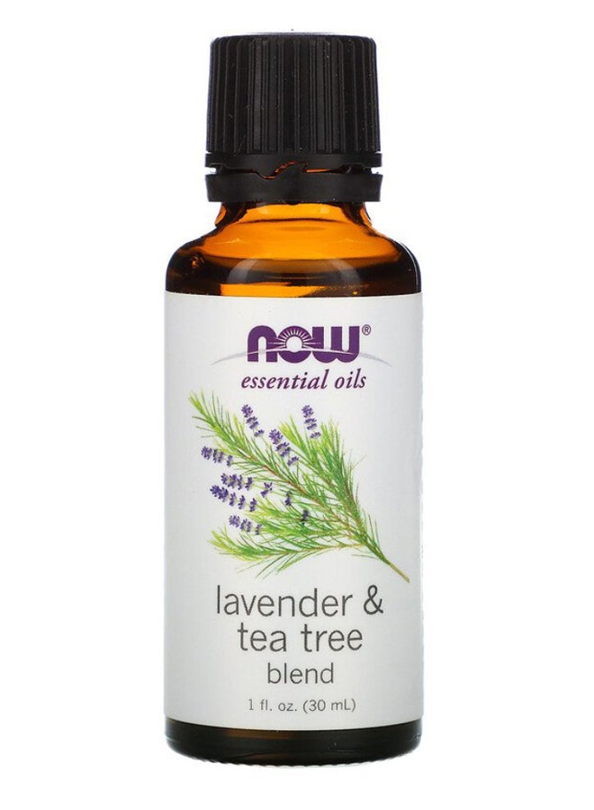 Now Foods Lavender And Tea Tree Blend Essential Oil White/Black 30ml  - Image 1