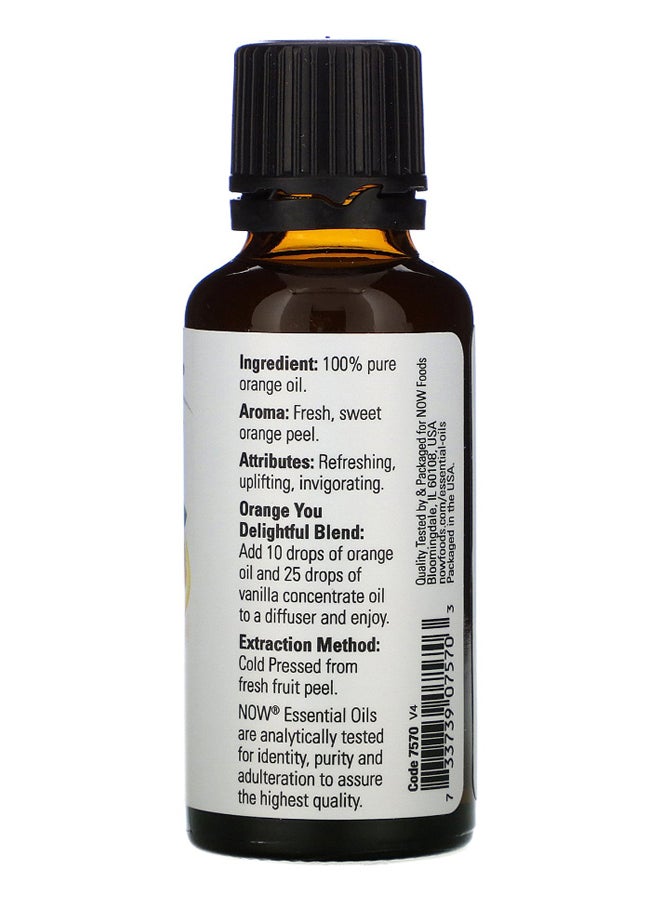 Now Foods - Orange Essential Oil Brown 30ml - Image 1