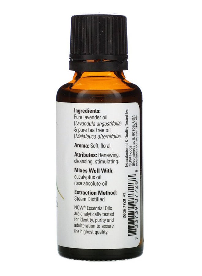 Now Foods Lavender And Tea Tree Blend Essential Oil 30ml  - Image 2