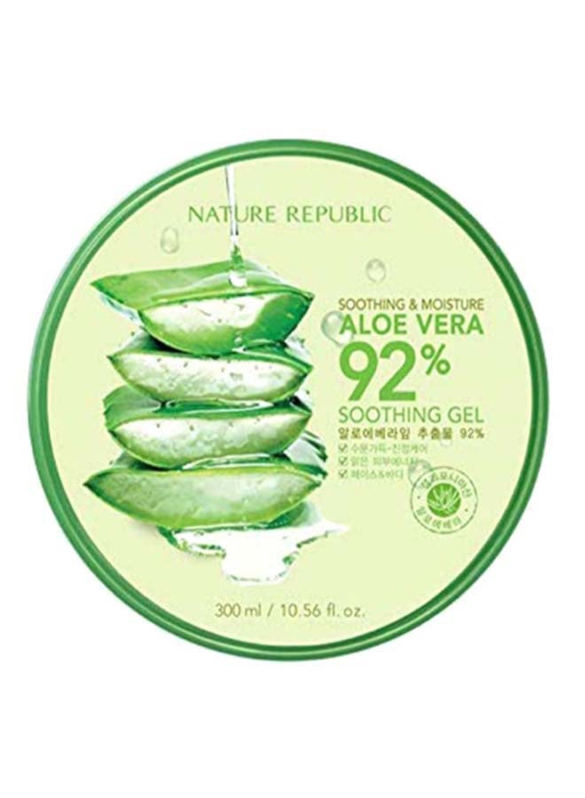 NATURE REPUBLIC - Soothing And Moisture Aloe Vera Gel Green 300ml - Image 1