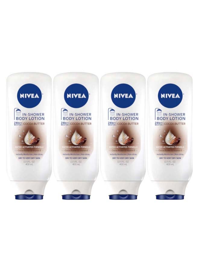 Nivea 4-Piece In-Shower Body Lotion Set 1600ml - Image 1