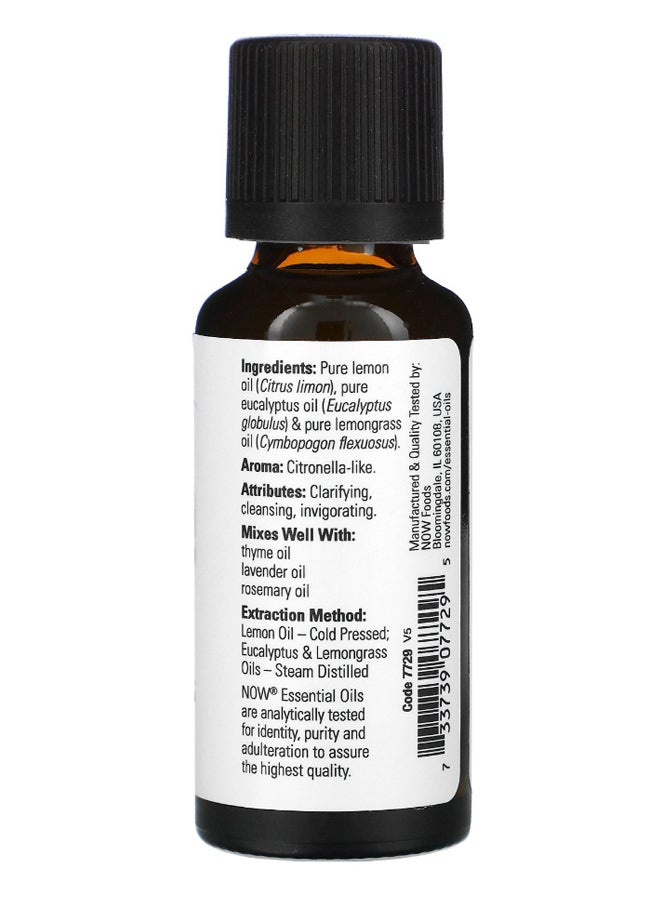 Now Foods - Lemon And Eucalyptus Essential Oil 30ml - Image 1