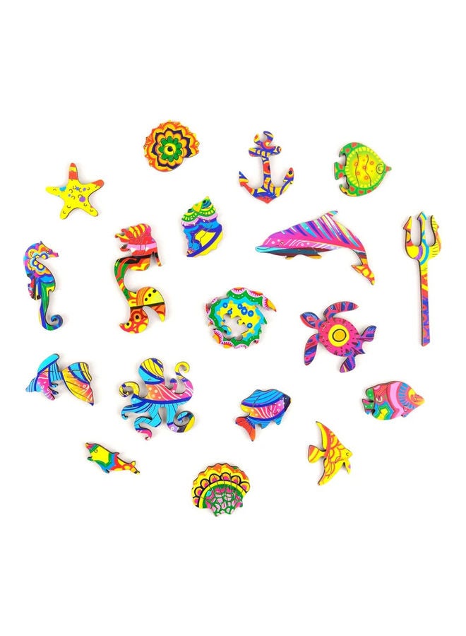 XiuWoo 93-Piece Animal Shaped Wooden Jigsaw Puzzle Set - Image 4