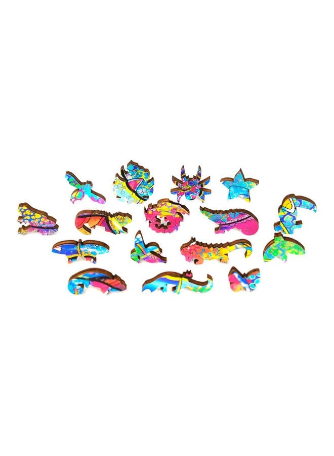 XiuWoo 180-Piece Animal Shaped Wooden Jigsaw Puzzle - Image 4