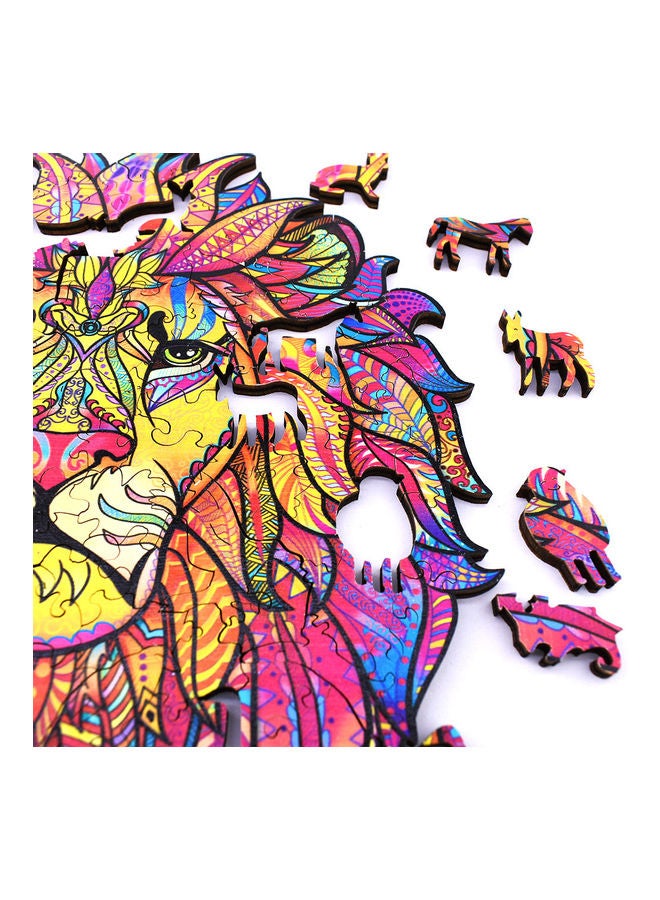 XiuWoo 100-Piece Animal Shaped Wooden Jigsaw Puzzle - Image 3