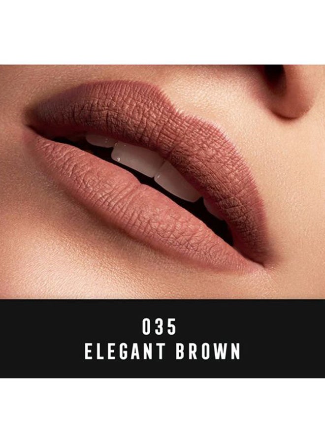 Max Factor - Lipfinity Matte Liquid Lip – 035 –Elegant Brown - Image 1