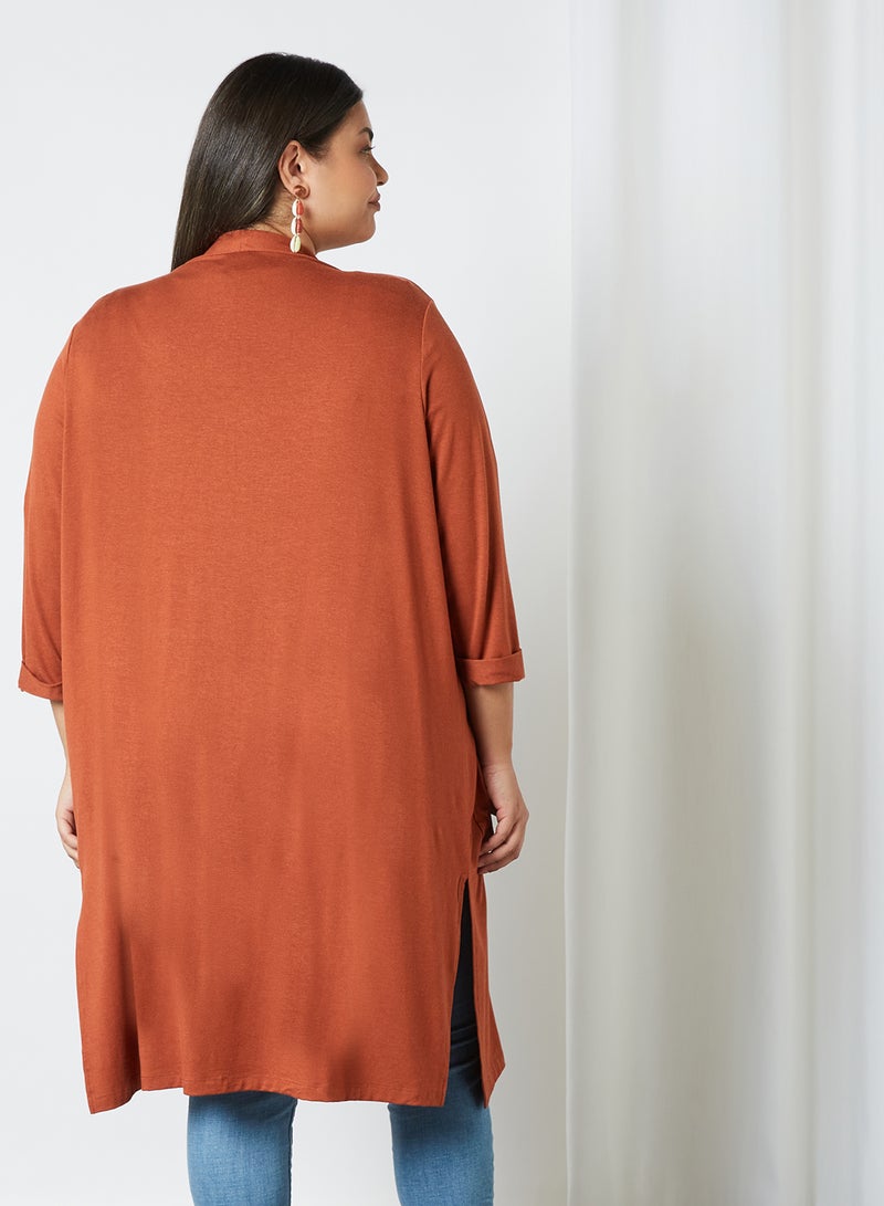 Only Carmakoma - Plus Size Pocket Cardigan Arabian Spice - Image 1