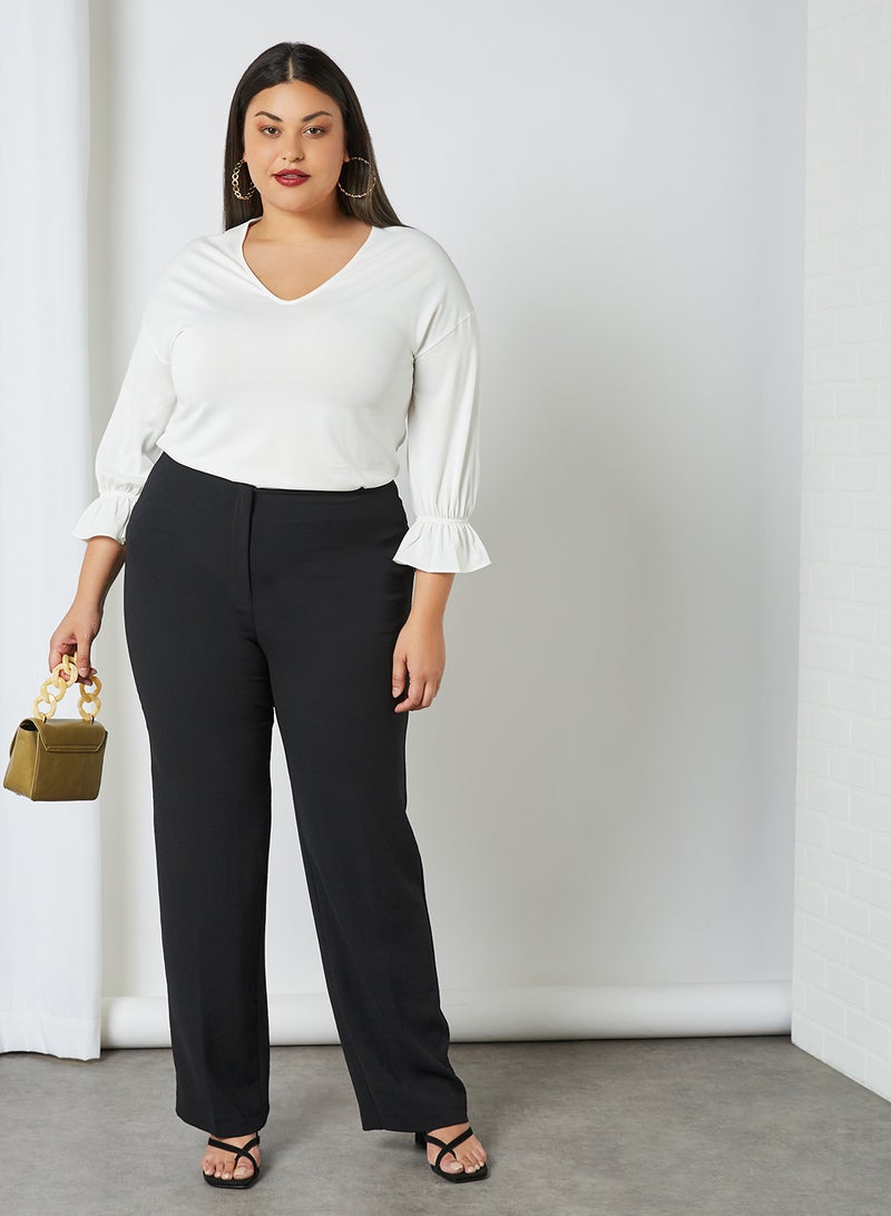 Violeta By Mango - Plus Size Plain Top Offwhite - Image 1