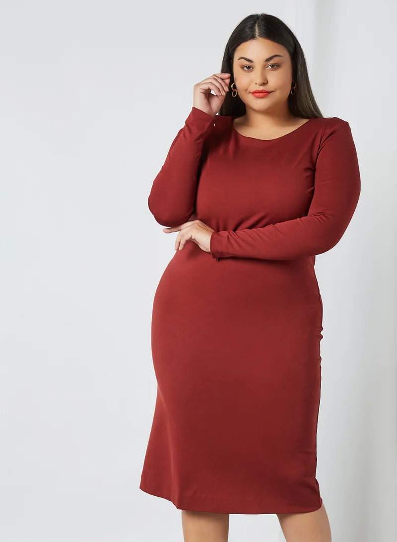 Violeta By Mango Plus Size Shift Dress