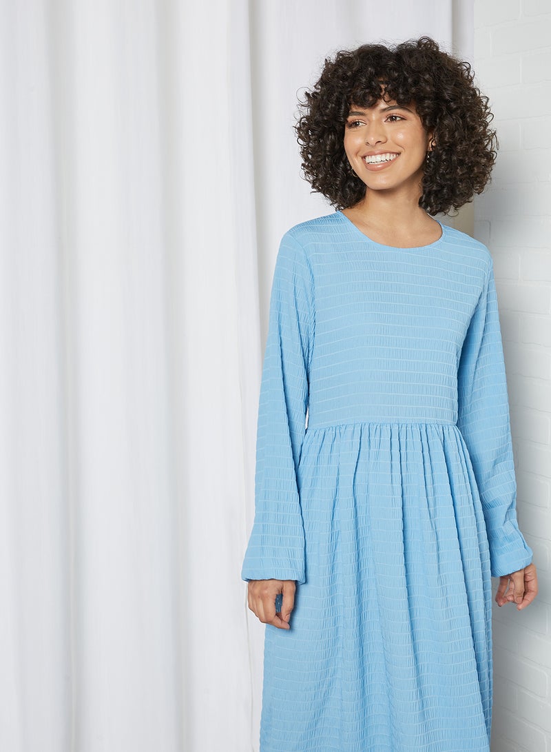 PIECES - Peruna Midi Dress Little Boy Blue - Image 1