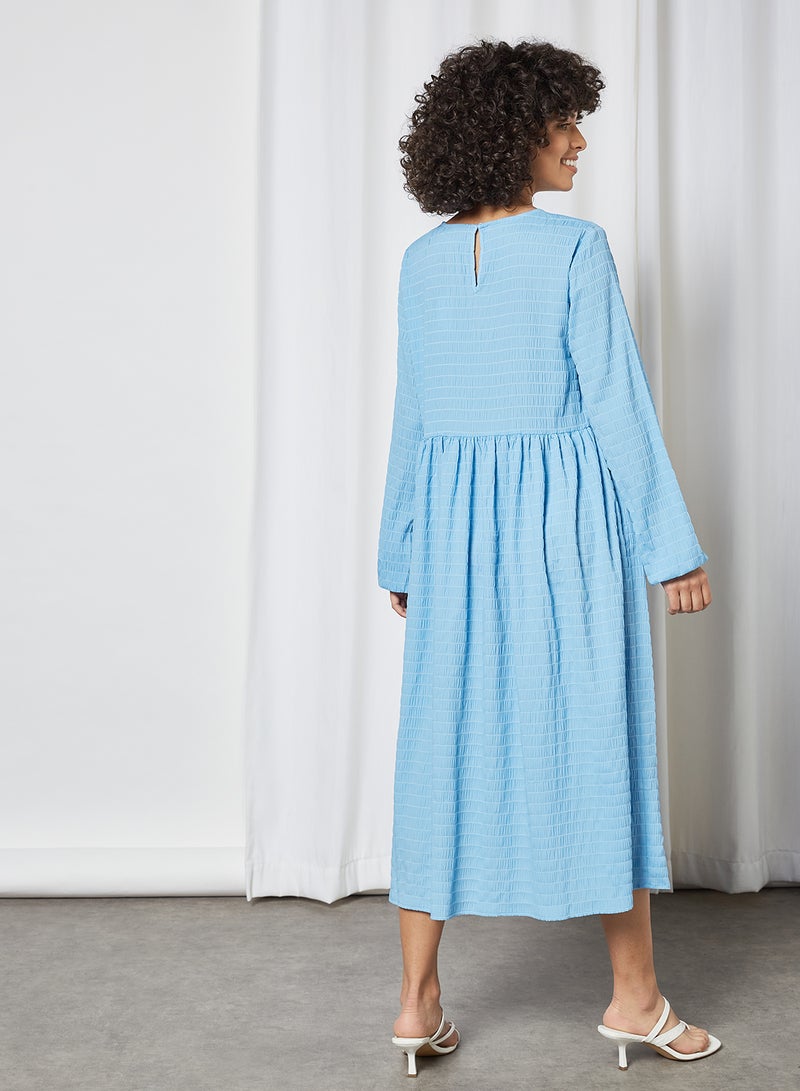 PIECES - Peruna Midi Dress Little Boy Blue - Image 1
