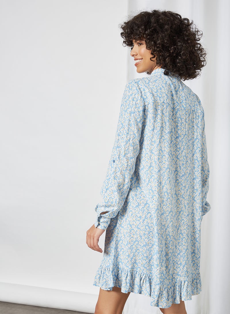 PIECES - Lua Shirt Dress Little Boy Blue - Image 1