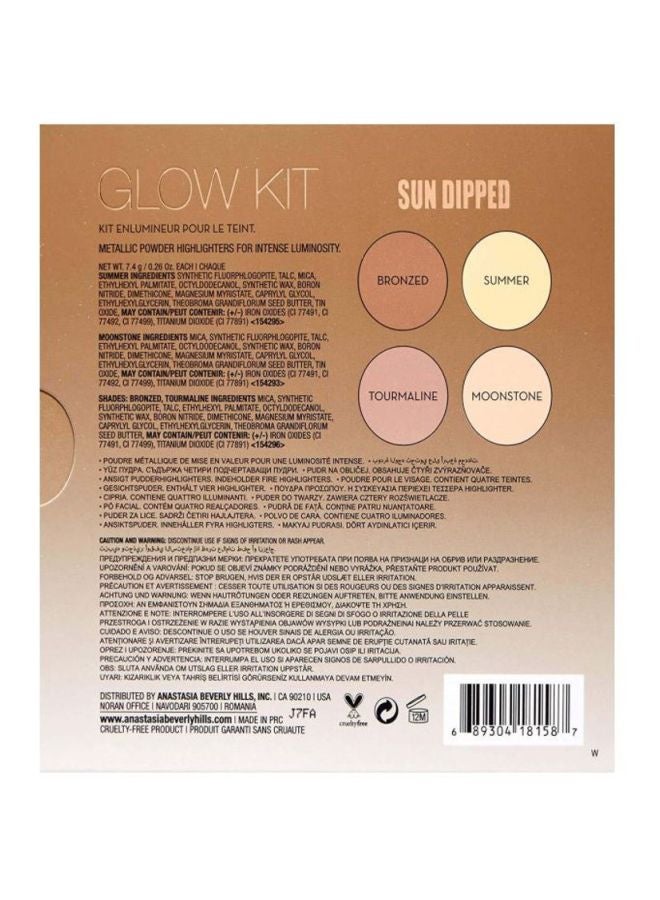 ANASTASIA BEVERLY HILLS 4-Color Highlighter Glow Kit Multicolor - Image 4