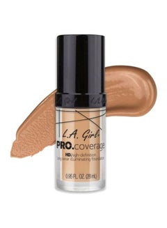LA Girl Pro Coverage Illuminating Foundation GLM644 Natural  - Image 2