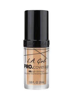 LA Girl Pro Coverage Illuminating Foundation GLM644 Natural  - Image 1
