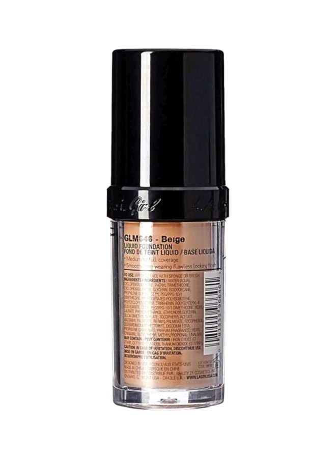 LA Girl - Pro Coverage HD Illuminating Liquid Foundation GLM646 Beige - Image 1