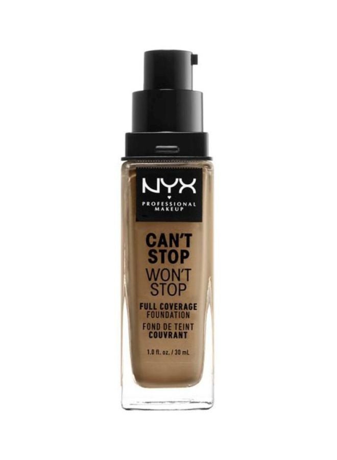 Can't Stop Won't Stop Full Coverage Foundation Caramel - v1616169673/N17960904A_2